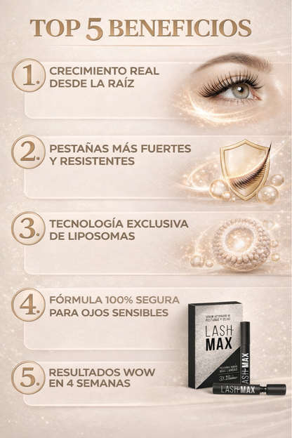 Pack 2 LashMax Serum Pestañas | ¡TIEMPO LIMITADO!